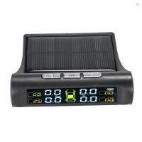 ราคา Yb การตรวจสอบความดันยางSolar TPMS ระบบตรวจสอบความดันยางรถยนต์ไร้สายพร้อมเซ็นเซอร์ภายนอก 4 ตัว (28763747213)