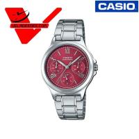 ราคา Casio (ประกันCMG) นาฬิกาข้อมือผู้หญิง รุ่น LTP-V300D-4A2 (หน้าแดง) (4122537491)