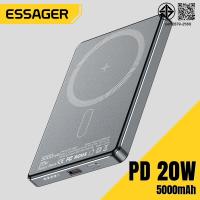 ราคา Essager Magnetic Power Bank 20W/5000Mah Fast CHARGING Adapter เหมาะสำหรับโทรศัพท์มือถือเครื่องชาร์จไร้สาย (27879731932)