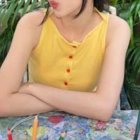 ราคา เสื้อแขนกุดสีเหลือง คอปาด กระดุมหน้า Annona top (44352274322)