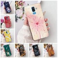 ราคา 6.0 ClearสําหรับSamsung J8 2018 กรณีJ810F J810Gแมวน่ารักแฟชั่นดอกไม้ทาสีปกหลังสําหรับGalaxy J8 Samsung J8 2018 เคสโทรศัพท์ (41704470944)