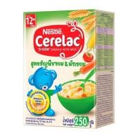 ราคา Nestle Cerelac เนสท์เล่ซีรีแล็ค (กล่องบุบ) สูตรธัญพืชและผักรวม 250g (3689482989)