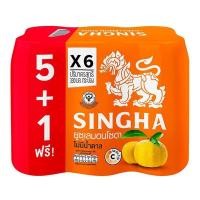 ราคา (ยกแพ็ค 6 กระป๋อง) สิงห์ ยูสุ เลมอน โซดา 330 มล x 6 กระป๋อง (23290336170)