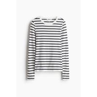 ราคา H&M(เอชแอนด์เอ็ม) เสื้อยืดแขนยาวแบบเจอร์ซีย์ ผู้หญิง 1254718_4 (29025875083)