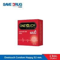ราคา ONE TOUCH HAPPY CONDOM ขนาด 52 มม. (7008029766)