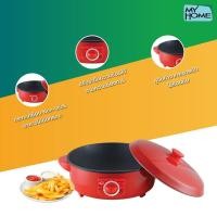 ราคา My Home กระทะไฟฟ้า รุ่น EP-1002 ทอด ต้ม ผัด ชาบู และ สุกี้ MyHome (12344963581)