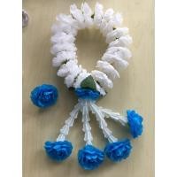 ราคา พวงมาลัยวันแม่ พวงมาลัยสีขาวชายมะลิสีฟ้า พวงใหญ่ สินค้าพร้อมส่งว้นนี้เลยค่ะ พวงมาลัยวันพ่อ วันแม่ พวงมาลัยไหว้พ่อไหว้แม่ (6995316210)