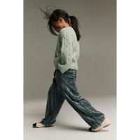 ราคา H&M(เอชแอนด์เอ็ม) กางเกงขายาวแบบสวม ตัดเย็บจากผ้ากำมะหยี่ ขากว้าง เด็กผู้หญิง 1203651_2 (29076613876)