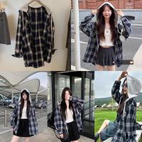 ราคา เสื้อคลุมแขนยาวมีหมวกลายสก็อต (27568755892)