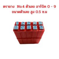 ราคา ตรายาง ตัวเลข อาร์บิค 0 - 9 ขนาดตัวเลข สูง 0.5 ซ.ม จำนวน 1 ชุด (20904114514)