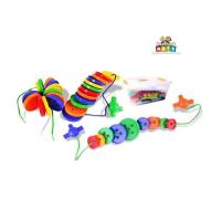 ราคา ชุดร้อยเชือกกระดุมลำดับขนาด 72 ชิ้น แบรนด์ Learning Mats เหมาะสำหรับเด็กอายุ 3 ขวบ+ (28004875843)