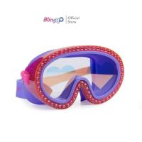 ราคา BLING2O แว่นตาดำน้ำเด็กสีสดใส ยอดฮิตจากอเมริกาชื่อ ROCK STAR HEART GLITTER MASK RASPBERY ป้องกันฝ้าเเละ UV ถ่ายรูปสวย (5042547106)