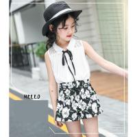 ราคา 250 : เสื้อผ้าเด็ก พร้อมส่ง - ชุดเซ็ต 2 ชิ้น เสื้อแขนกุดสีขาว + กางเกงขาสั้นลายดอกสีดำ ( เสื้อแฟชั่น เด็กเล็ก เด็กโต ) (4347511917)