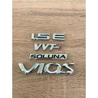 ราคา โลโก้ VIOS SOLUNA 1.5 E VVT-i สีเงิน ราคาต่อชิ้น ติดToyota (24869965244)