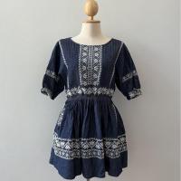 ราคา เดรสยีนส์ ปักลาย งานญี่ปุ่น แบรนด์ SO CLOSE ฟรีไซส์ ไม่มีป้าย เดรสสาวอวบ (43566786387)