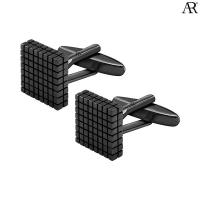 ราคา ANGELINO RUFOLO Cufflink(คัฟลิงค์) ดีไซน์ Black Square กระดุมข้อมือคัฟลิ้งโรเดียมคุณภาพเยี่ยม สีดำ (6447916615)