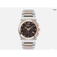 ราคา Ferragamo Womens Vega Two Tone 40mm Bracelet Fashion Watch (24476683871)