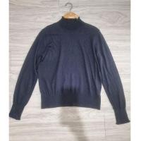ราคา H&Mเสื้อไหมพรมคอปิดสีกรมเข้มแขนยาวไซส์Sอก40ยาว23(งานมือสอง) (24351067892)