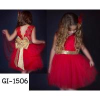 ราคา ชุดราตรีเด็กผู้หญิงสีแดง ใส่ออกงาน แขนกุด แต่งเลื่อมคาดเอว เว้าด้านหลัง GI1506 (6487456785)