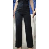 ราคา กางเกงขายาว size m มือสอง กางเกงขายาว กระบอกตรง กระบอกกลาง 1 ตะขอ ผ้าโซดา สีดำ เย็บจึบหน้า เข้าทรงสวย (19649040376)