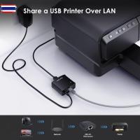 ราคา WAVLINK 100MBPS Ethernet ถึง USB 2.0 Network LPR Print Server 10 / 100MBPS เครือข่าย USB Hub / USB 100MBPS PRINT SERVER (24843920343)