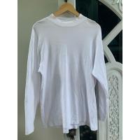 ราคา GUเสื้อคอกลมแขนยาวสีขาว (24386835731)