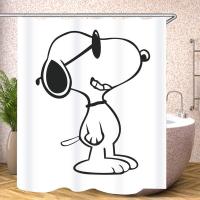 ราคา Snoopy Bath Items Bathroom Accessories Shower Curtain Sets Luxury Abstract Anime Waterproof (25436579436)
