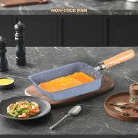 ราคา กระทะ 19cm กระทะสี่เหลี่ยม กะทะไข่ม้วน ไม่ติดกะทะ ทำมาจากวัสดุทนเหล็กเคลือบ กระจายความร้อนได้ดี ทำความสะอาดง่าย B0219 (24889289676)