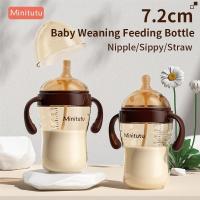 ราคา Minitutu 7.2 ซม. คอกว้าง PP/PPSU 300ML ขวดนมเด็กทนต่อการตกพร้อมที่จับปลอดสาร BPA (25404905581)