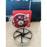 ราคา ล้อเเม็ก Mio125i,fino125i,GT125 ขอบ17 สีดำปัด: Racing boy (43350474077)