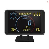 ราคา เครื่องวัดระยะทาง GPS แบบดิจิตอล 4.7 นิ้วจอแสดงผล LCD HUD พร้อมสัญญาณเตือนความเร็วเกินสําหรับรถยนต์ 5-24V ทั้งหมด (42211089311)