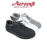 ราคา ☁️SN7805☁️ รองเท้าผ้าใบ aerosoft arch support(แอโร่ซอฟ) (9558375843)