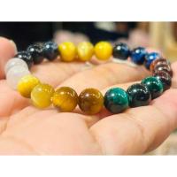 ราคา 12/11 กำไลหินคดไม้สัก รวมสี 8 มิล (25638254738)