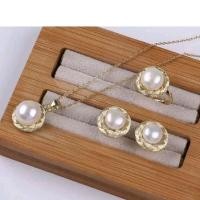 ราคา สร้อยไข่มุกแท้ 3ชิ้น สร้อยคอจี้ไข่มุก ต่างหู แหวนไข่มุก มุกทรงซาลาเปา สีมุกธรรมชาติ ฟรีกล่องค่ะ (18691665701)