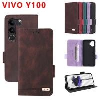 ราคา Vivo Y100 2024 เคสโทรศัพท์เรียบง่ายพลิกหนังสําหรับ vivoY100 VIVOY200E VIVOT3 VIVOY17S 17S ช่องกระเป๋าสตางค์วงเล็บป้องกันกรณี (18096543880)