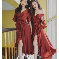 ราคา มือสอง Flat2112 รุ่นft73 Ruffle silk wrap (8934188674)
