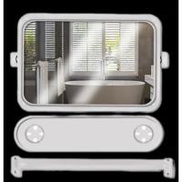 ราคา ชุดกระจกเหลี่ยม กระจกติดตั้งในห้องน้ำ กระจก3ชิ้น ชุดกระจกในห้องน้ำ สีขาว (27004012354)