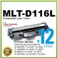 ราคา **Pack12**Discount4U ตลับหมึกเลเซอร์เทียบเท่า Toner Samsung MLT-D116L D116L D116 116L D116 MLTD116L 116 toner (6218765269)