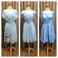 ราคา ชุดราตรีสั้น Big Size สีฟ้า (มือสอง) (24131590112)