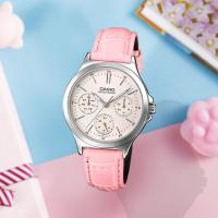 ราคา นาฬิกากันน้ำควอตซ์ผู้หญิง CASIO นาฬิกาข้อมือผู้หญิงน่ารัก LTP-V300 (28119457666)