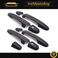 ราคา ครอบมือดึง 4ประตู สีดำด้าน โลโก้ TRD Toyota Hilux Vigo , Vios, Fortuner, Innova ปี2005 - 2014 (7379021744)