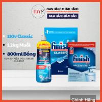 ราคา Combo Finish Classic น้ํายาล้างจาน 100 เม็ด เกลือล้างจาน Finish น้ํายาล้างจานสําหรับเครื่องล้างจาน - ImP (42113504023)