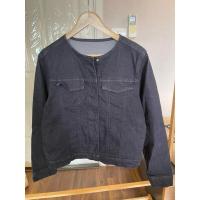 ราคา แจ็คเก็ตยีนส์ สีดำ คอจีน มือสอง (27020648205)