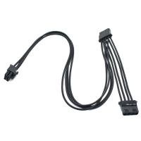 ราคา 16AWG สายถัก PSU 6PIN to Sata/IDE 4P สําหรับ ASUS ROG THOR STRIX 1200W 1000W 850W (41160839841)