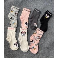 ราคา [Size 3-5y]ชุดถุงเท้า 7 คู่ ถุงเท้า HM x Disney ลาย Mickey and Donal ทําจากผ้าฝ้ายยืดสําหรับเด็กผู้หญิง สินค้า surplus Dieual_shop (26439054727)