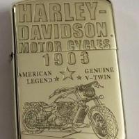 ราคา Zippo Zippo บุคลิกภาพผู้ชาย Windproof น้ำมันก๊าดไฟแช็กทองเหลืองเกราะแข็งแกะสลัก Harley Dazzle หัวรถจักรแฟนของขวัญ (27736822489)