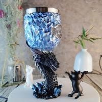 ราคา Game of Thrones อุปกรณ์ต่อพ่วง Creative Retro แก้วเบียร์เยอรมันร่างแก้วเบียร์ลายนูนแก้ว Blue Dragon (29009329914)