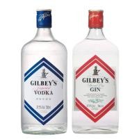 ราคา ขวดวอสก้าเปล่า สำหรับตกแต่ง สะสม ตั้งโชว์ Gilbey's Gin / Gilbey's Vodka 2 ขวด (40109299549)