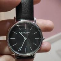 ราคา นาฬิกาข้อมือ ผู้ชาย สายหนังแท้ Skagen Denmark watch จาก เดนมาร์ก มือสอง (19589735162)