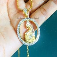 ราคา จี้พญานาค ประดับเพชรCZ น้ำงาม สแตนเลส24k พร้อมสร้อยคอ จี้สร้อยคอ จี้พญานาคแท้ พญานาคสวยๆ เสริมดวง พญานาคของแท้ จี้ห้อยคอ (14364227258)